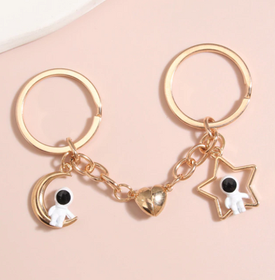 Llaveros astronauta pareja 2 pack